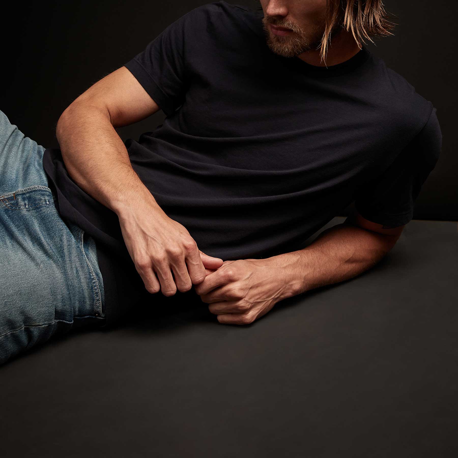 Short Sleeve Crew Neck In Deep | James Perse Los Angeles