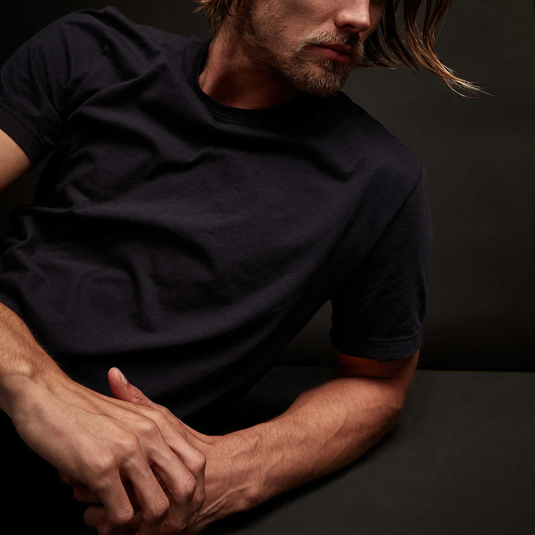 Short Sleeve Crew Neck In Deep | James Perse Los Angeles