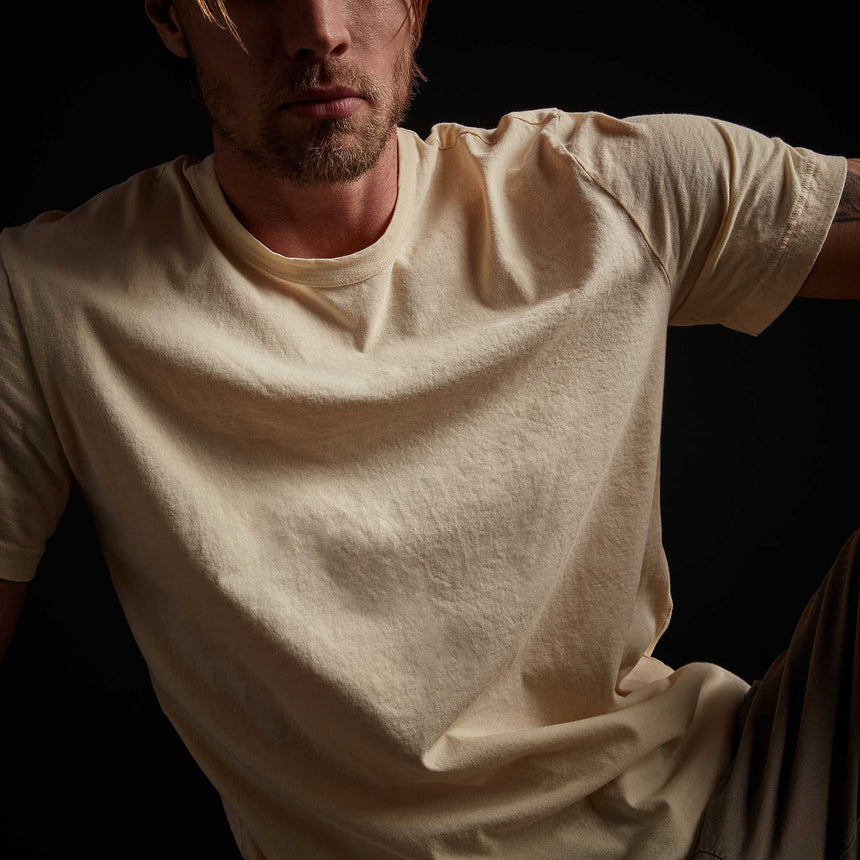 Short Sleeve Crew Neck - Gesso Pigment | James Perse Los Angeles