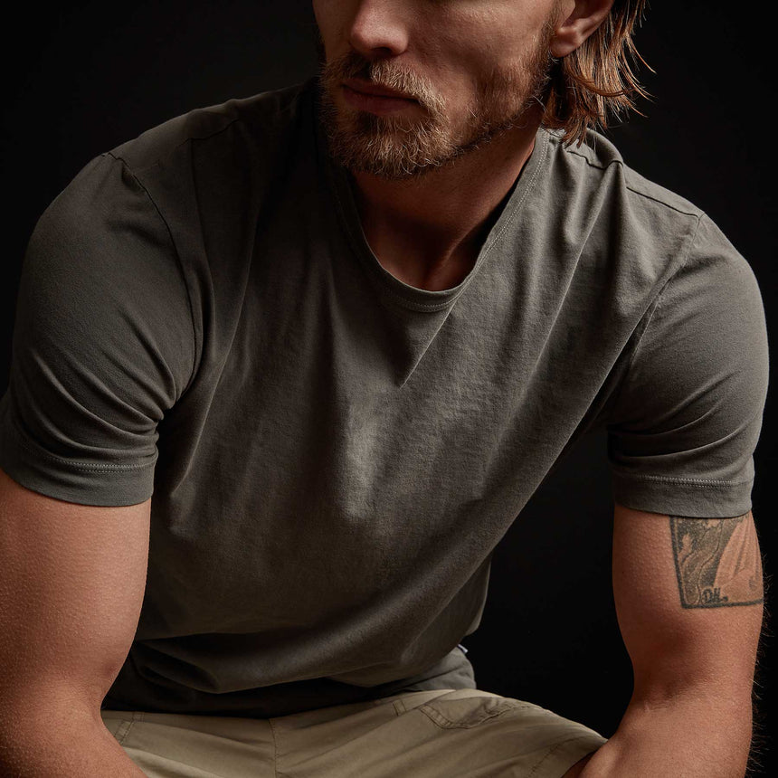 Short Sleeve Crew Neck - Jungle Pigment | James Perse Los Angeles