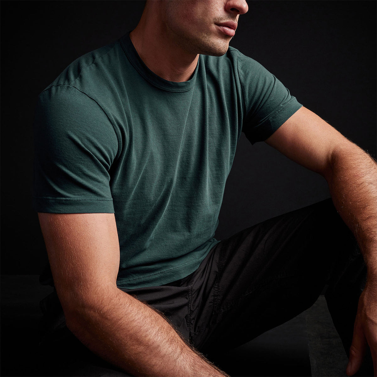 Short Sleeve Crew Neck in Laurel | James Perse Los Angeles