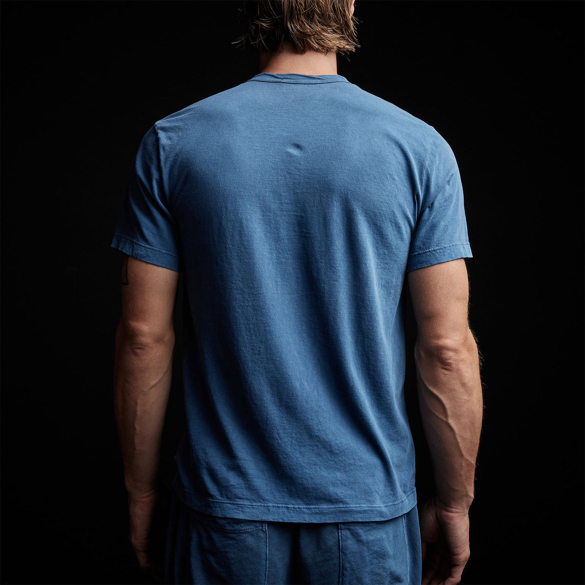 Short Sleeve Crew Neck in Lake Pigment | James Perse Los Angeles