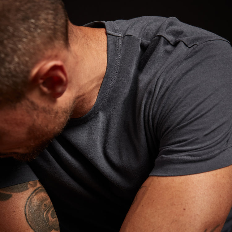 Short Sleeve Crew Neck In Maine Pigment | James Perse Los Angeles