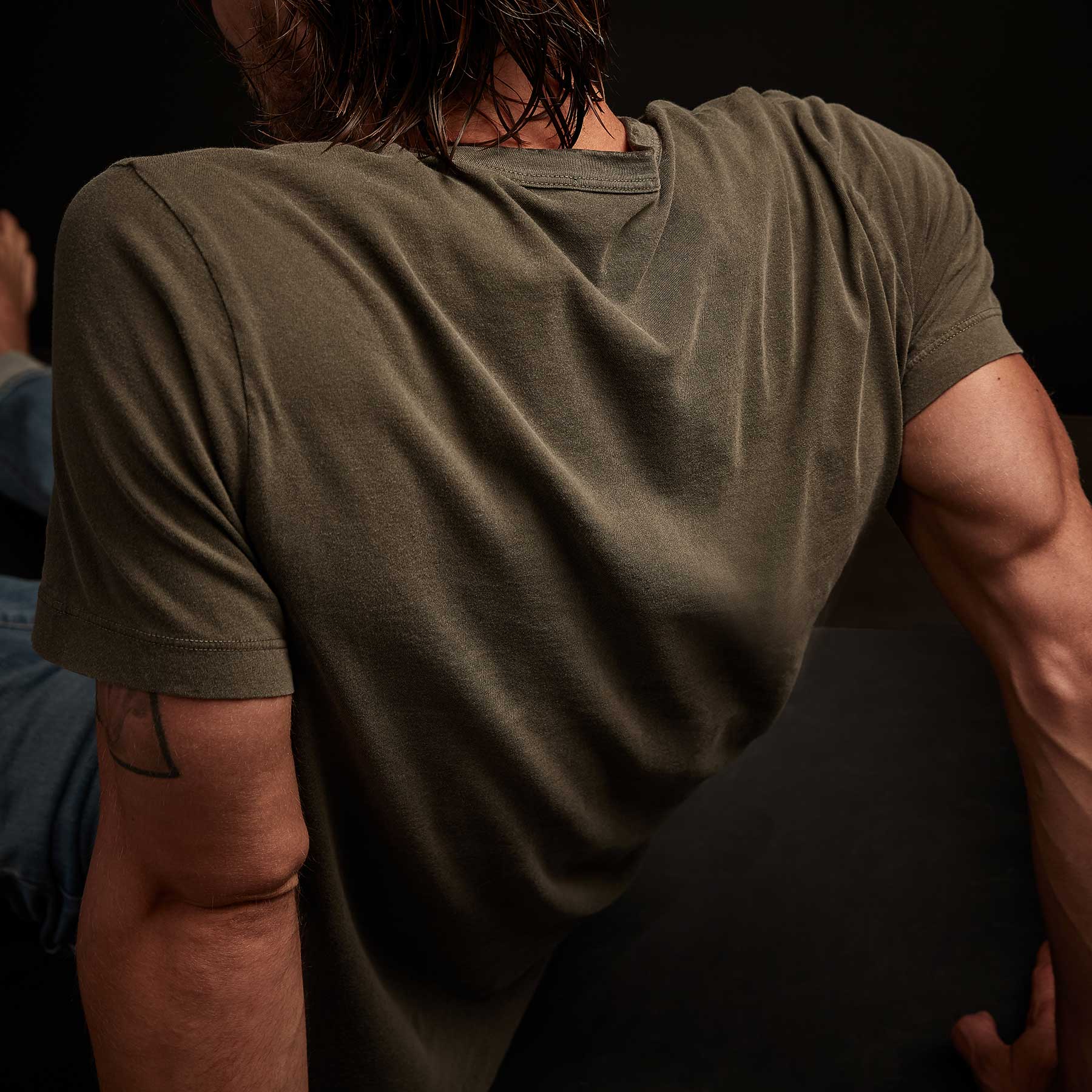 Short Sleeve Crew Neck In Platoon Pigment | James Perse Los Angeles