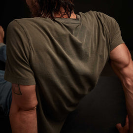 Short Sleeve Crew Neck In Platoon Pigment | James Perse Los Angeles