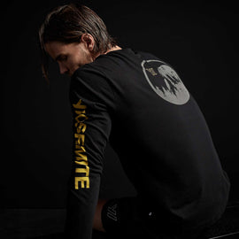 Y/OSEMITE Long Sleeve Crew Neck in Black | James Perse Los Angeles