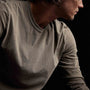 Long Sleeve Crew Neck in Ammo Pigment | James Perse Los Angeles 