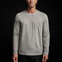 Long Sleeve Crew Neck in Concrete Pigment | James Perse Los Angeles