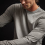 Long Sleeve Crew Neck in Concrete Pigment | James Perse Los Angeles