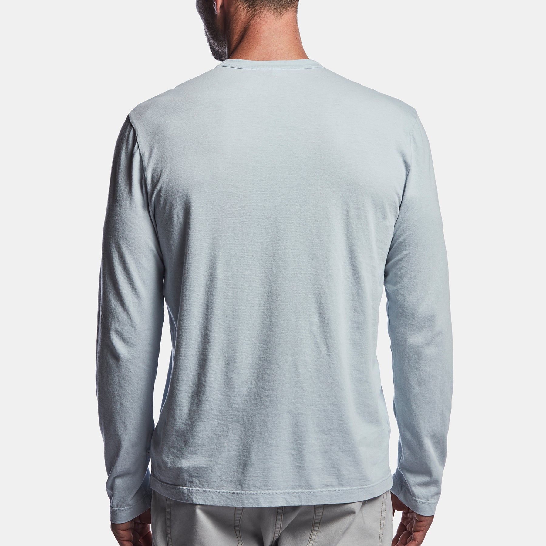 Long Sleeve Crew Neck - Grey Glacier | James Perse Los Angeles