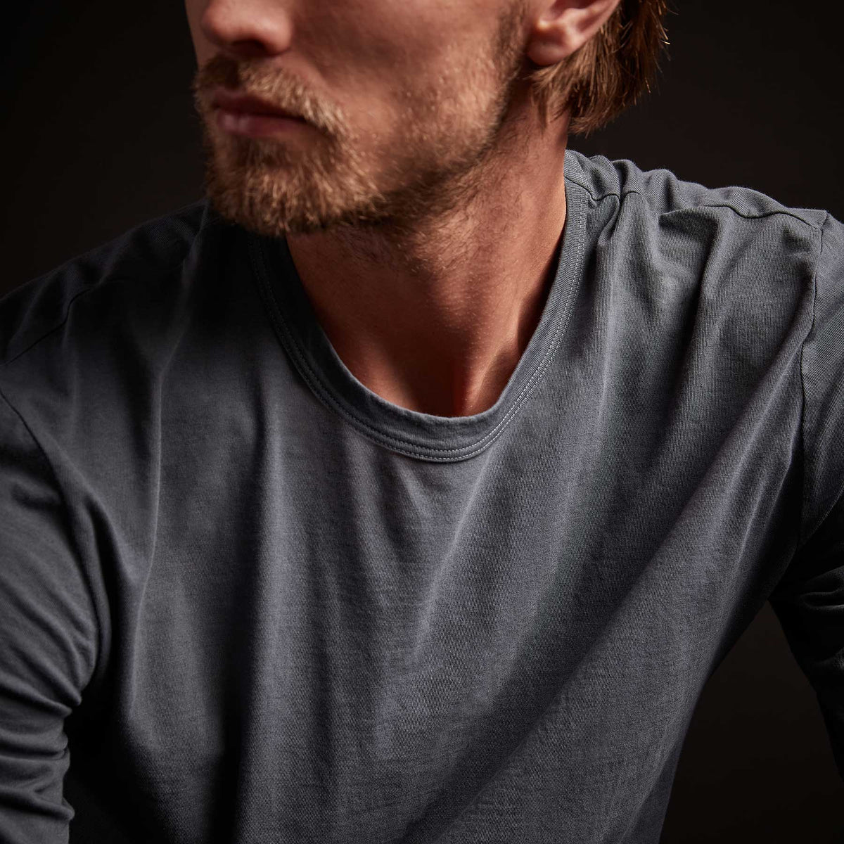 Long Sleeve Crew Neck - Maine Pigment | James Perse Los Angeles