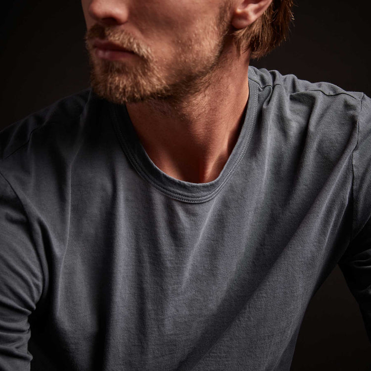 Long Sleeve Crew Neck - Maine Pigment | James Perse Los Angeles