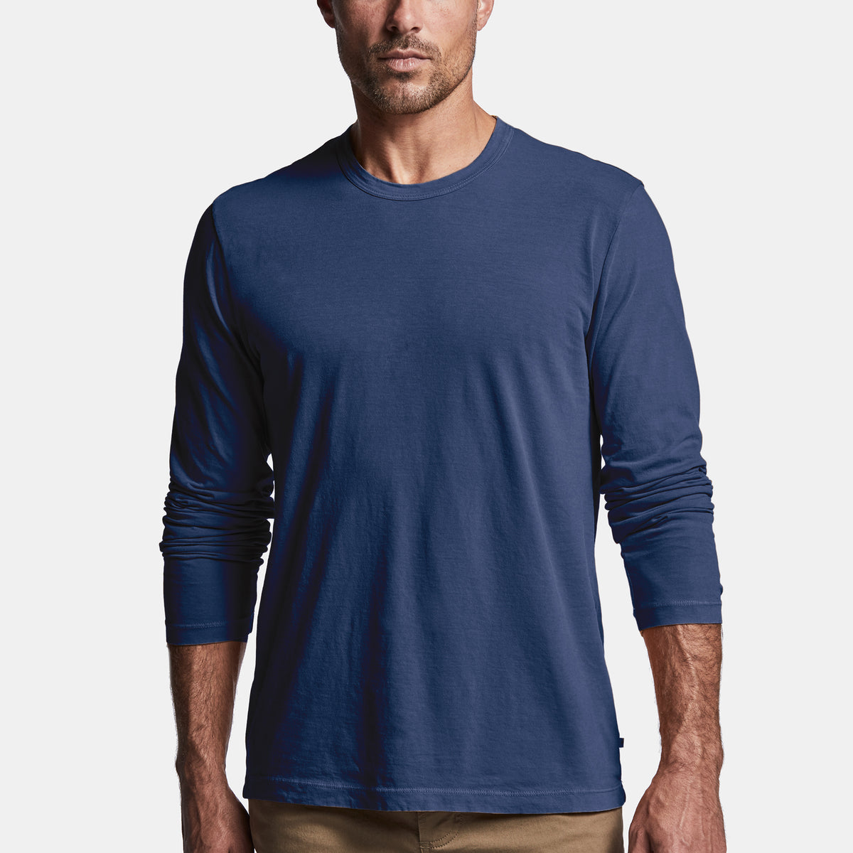 Long Sleeve Crew Neck - Washington Pigment | James Perse Los Angeles