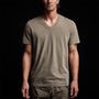 Short Sleeve V Neck in Ammo Pigment | James Perse Los Angeles 