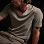 Short Sleeve V Neck in Ammo Pigment | James Perse Los Angeles 