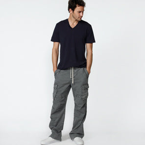 Short Sleeve V Neck in Deep Pigment | James Perse Los Angeles