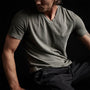 Short Sleeve V Neck in River Rock Pigment | James Perse Los Angeles