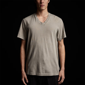 Short Sleeve V Neck in Silt Pigment | James Perse Los Angeles 