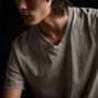 Short Sleeve V Neck in Silt Pigment | James Perse Los Angeles 