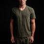 Short Sleeve V Neck in Tent Pigment | James Perse Los Angeles