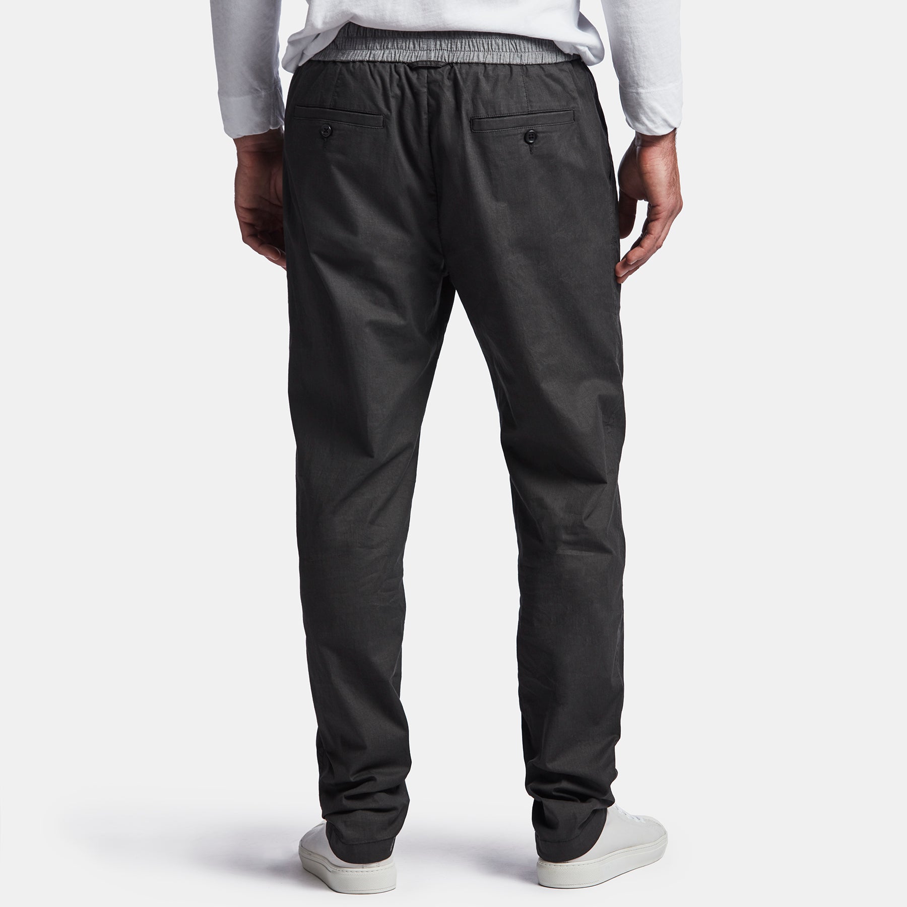 Lightweight Printed Flannel Pant In Black | James Perse Los Angeles