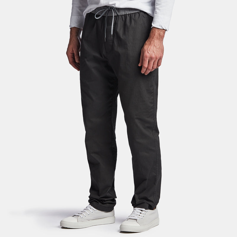 Lightweight Printed Flannel Pant In Black | James Perse Los Angeles
