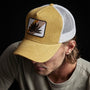 Agave Patch Linen Trucker Hat in Amber | James Perse Los Angeles