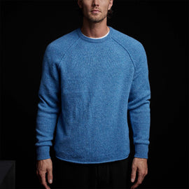 Mid Gauge Cashmere Sweatshirt in Blue Raspberry | James Perse Los Angeles