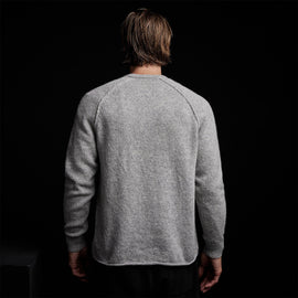 Mid Gauge Cashmere Sweatshirt in Heather Grey | James Perse Los Angeles