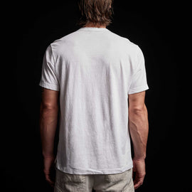 Soft Slub Jersey Short Sleeve Pocket Tee in White | James Perse Los Angeles 