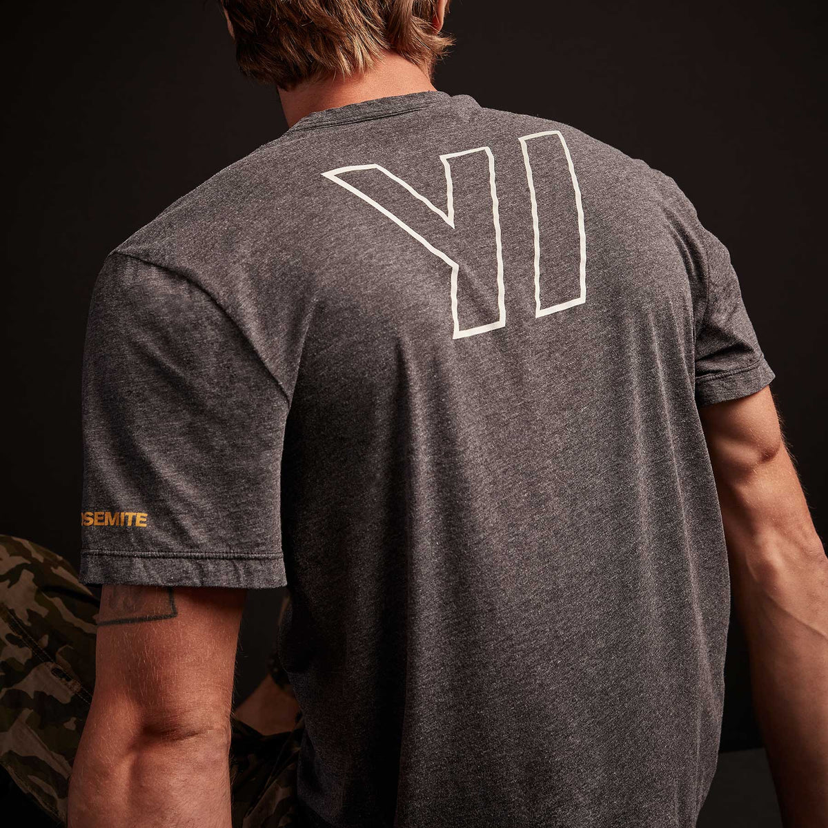 Y/OSEMITE Melange Tech Jersey T Shirt - Black | James Perse Los Angeles