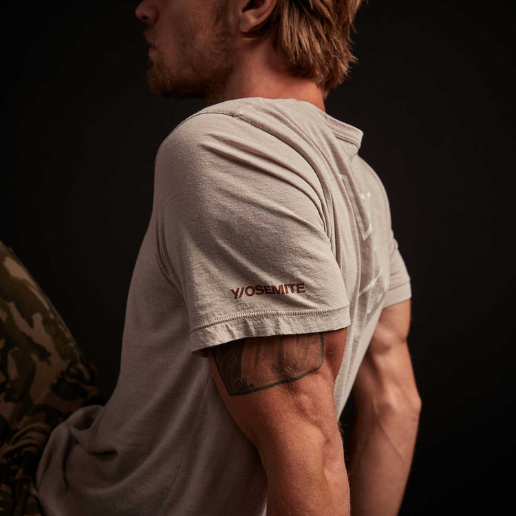 Y/OSEMITE Melange Tech Jersey T Shirt - Dapple | James Perse Los Angeles