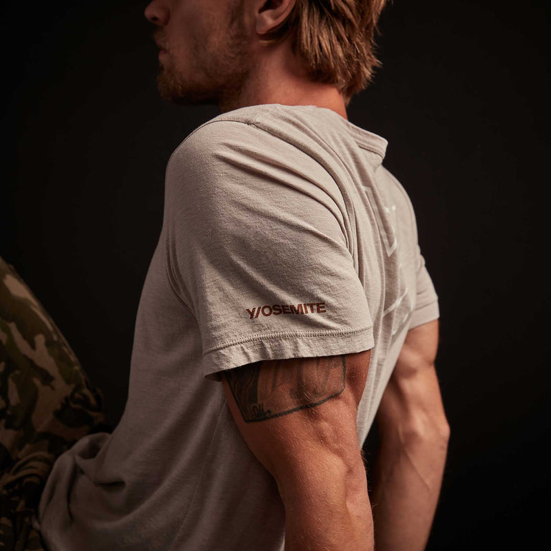 Y/OSEMITE Melange Tech Jersey T Shirt - Dapple | James Perse Los Angeles