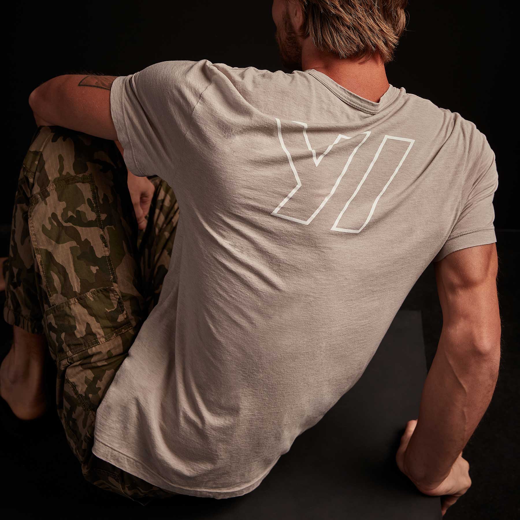 Y/OSEMITE Melange Tech Jersey T Shirt - Dapple | James Perse Los Angeles