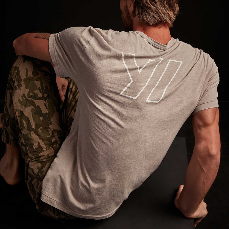 Y/OSEMITE Melange Tech Jersey T Shirt - Dapple | James Perse Los Angeles