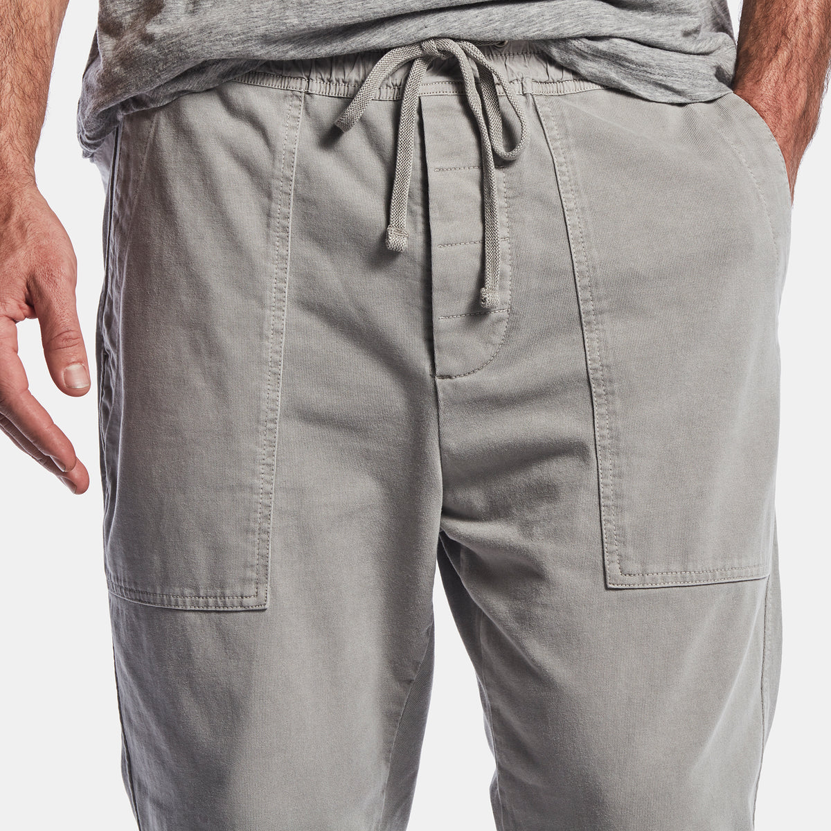 Rigid Jersey Jogger Pant In Paver Pigment | James Perse Los Angeles