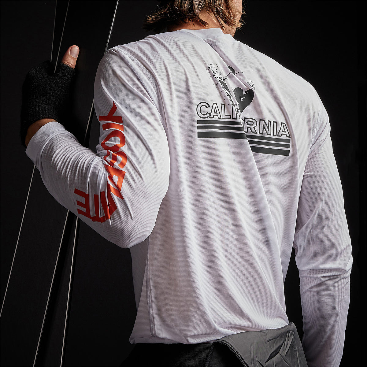 Long Sleeve Jersey Crew in White | James Perse Los Angeles