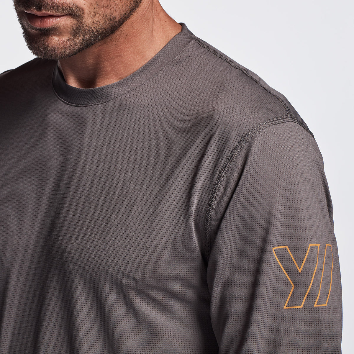 Y/OSEMITE Perforated Performance Crew In Dusk | James Perse Los Angeles