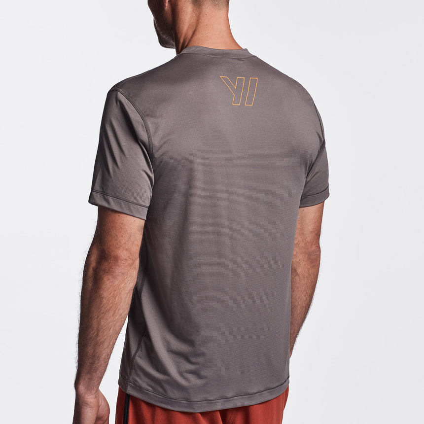 Y/OSEMITE Perforated Performance Tee In Dusk | James Perse Los Angeles
