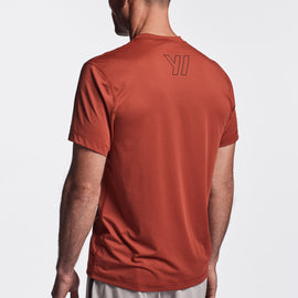Y/OSEMITE Perforated Performance Tee In Tamarind | James Perse Los Angeles