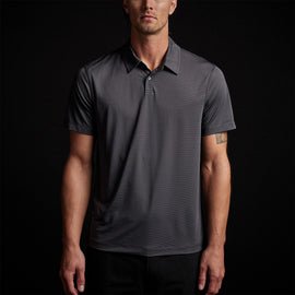 Performance Knit Polo in Slate | James Perse Los Angeles