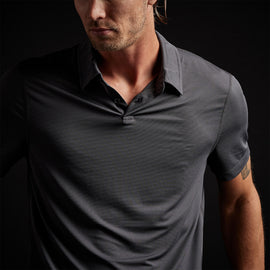 Performance Knit Polo in Slate | James Perse Los Angeles