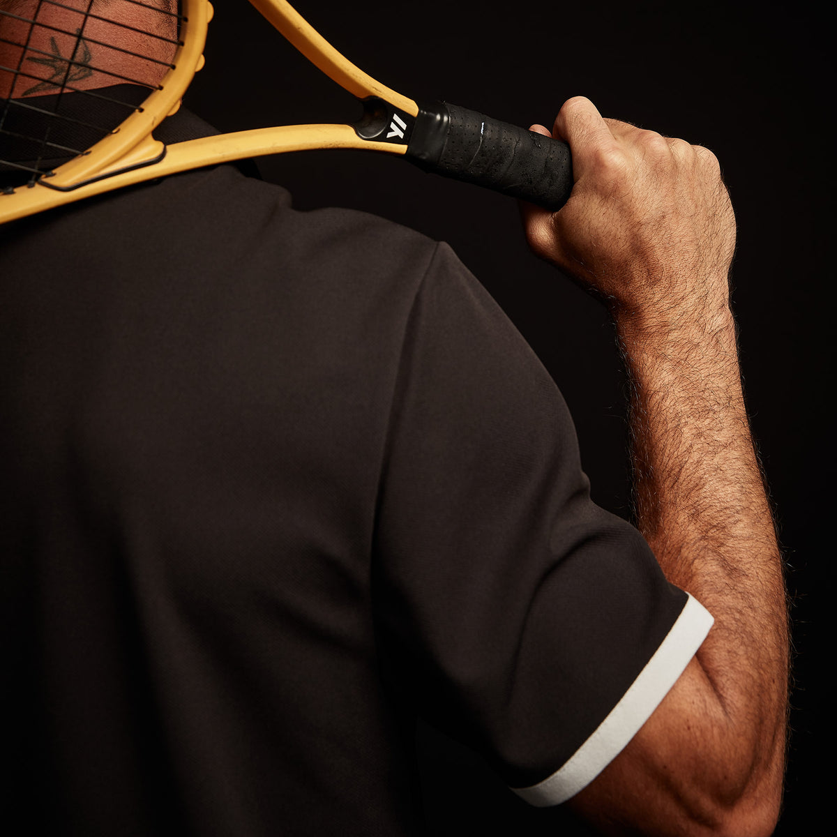 Y/OSEMITE Performance Pique Embroidered Polo - Black/Ice | James Perse Los Angeles