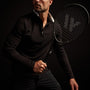 Y/OSEMITE Performance Pique Zip Tee - Black/Ice | James Perse Los Angeles