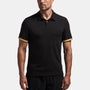 Y/OSEMITE Shoulder Stripe Performance Polo In Black | James Perse Los Angeles