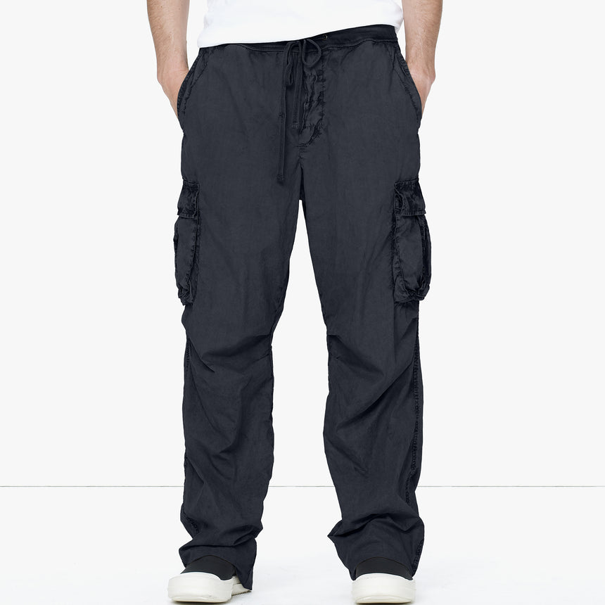 Contrast Waist Cargo Pant in Carbon Pigment | James Perse Los Angeles