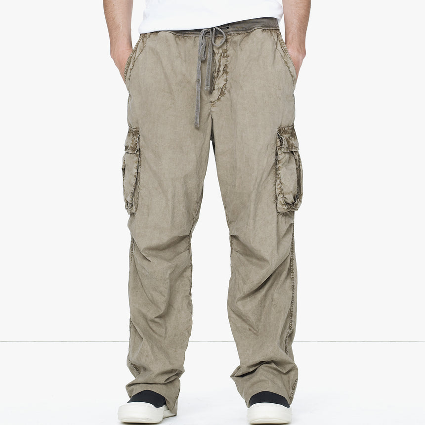Contrast Waist Cargo Pant in Vicuna Pigment | James Perse Los Angeles
