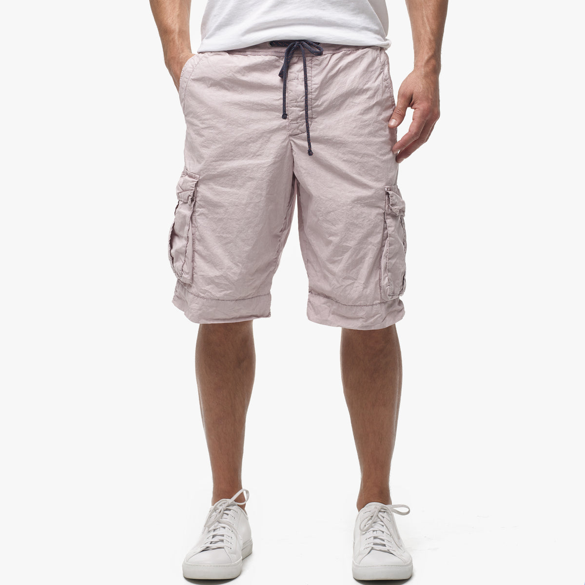 Cargo Short W/Embroidery in Calamine Pigment | James Perse Los Angeles