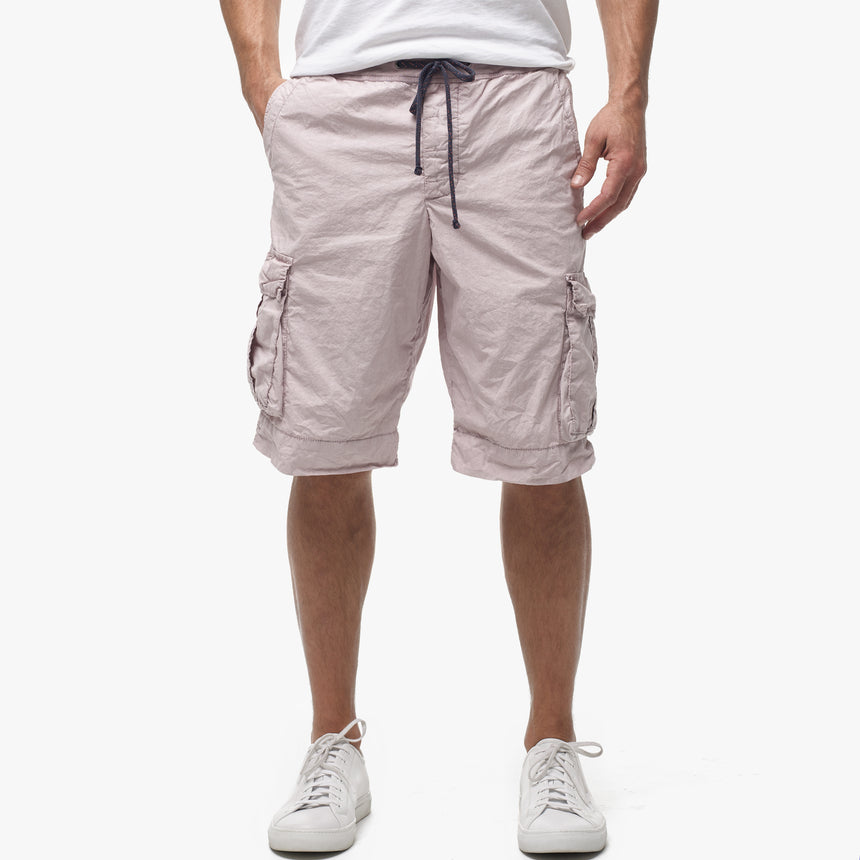 Cargo Short W/Embroidery in Calamine Pigment | James Perse Los Angeles
