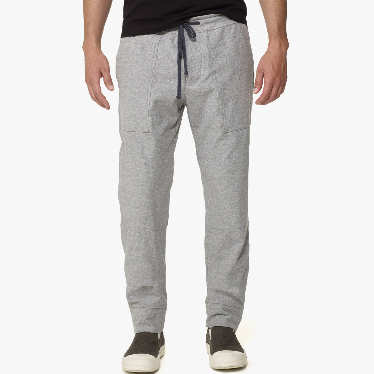 Stretch Textured Jsy Pant in Heather Grey | James Perse Los Angeles
